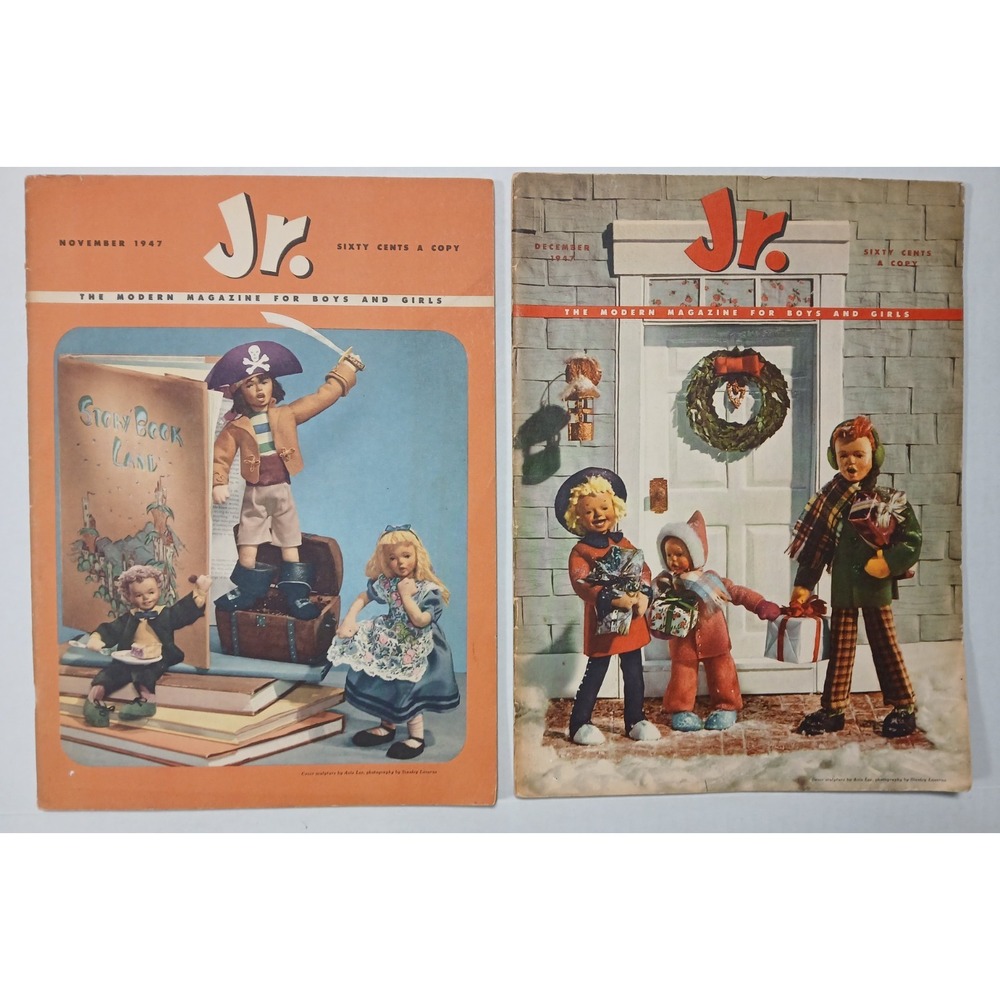 Vintage Jr. The Magazine For Boys‎ And Girls Nov. & Dec. Christmas 1947 Lot